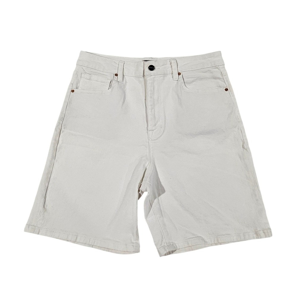 Sanctuary Denim Womens White High Rise Stretch Denim‎ Shorts Size 31 CH0270DA1